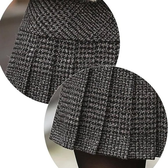 A-Line Wool Blend Pleated Mini Skirt XS *NWT* - Picture 5 of 9